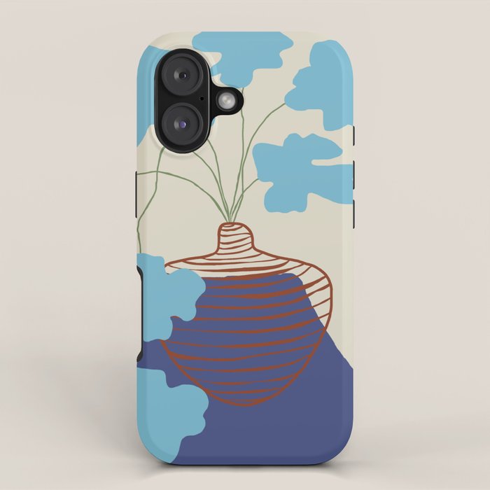 Blue Blooming iPhone Case Gallery Image 1