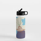 Blue Blooming Water Bottle Gallery Image 1