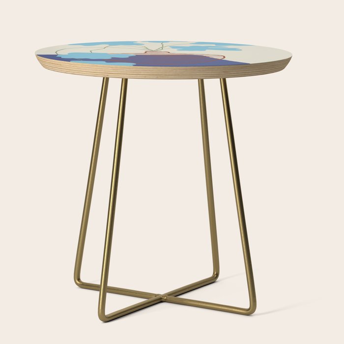 Blue Blooming Side Table Gallery Image 1