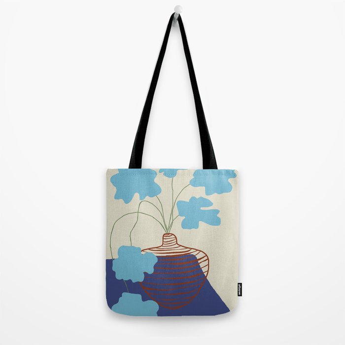 Blue Blooming Tote Bag Gallery Image 2