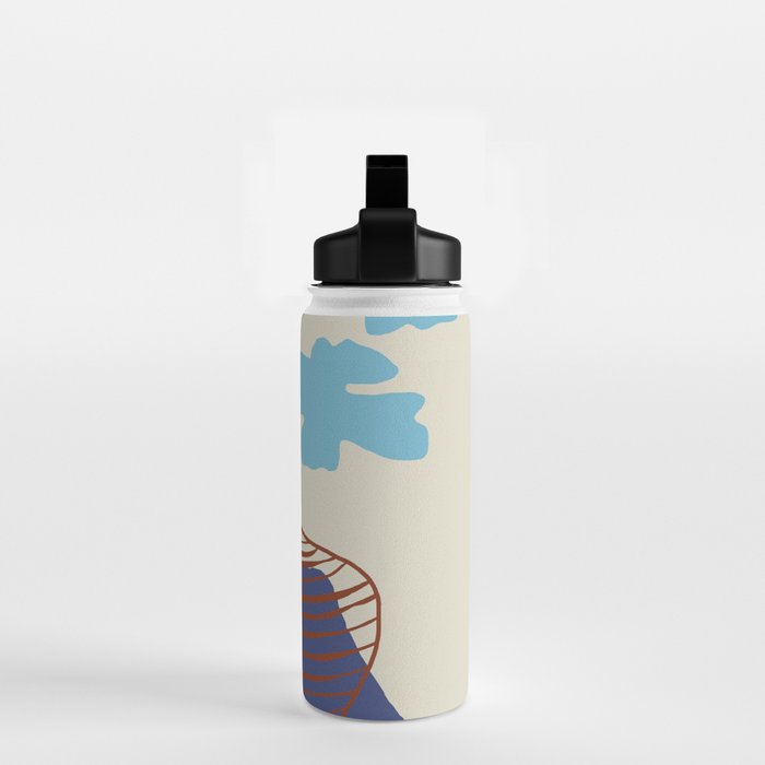 Blue Blooming Water Bottle Gallery Image 2