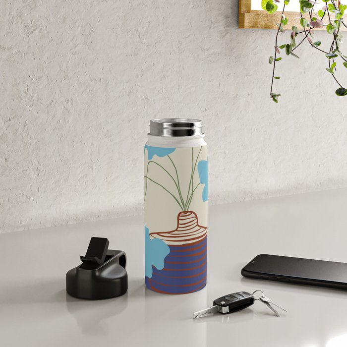 Blue Blooming Water Bottle Gallery Image 4