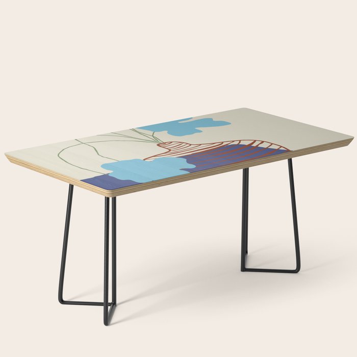 Blue Blooming Coffee Table Gallery Image 1