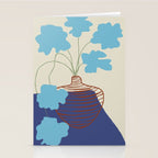 Blue Blooming Stationery Card Gallery Image 2