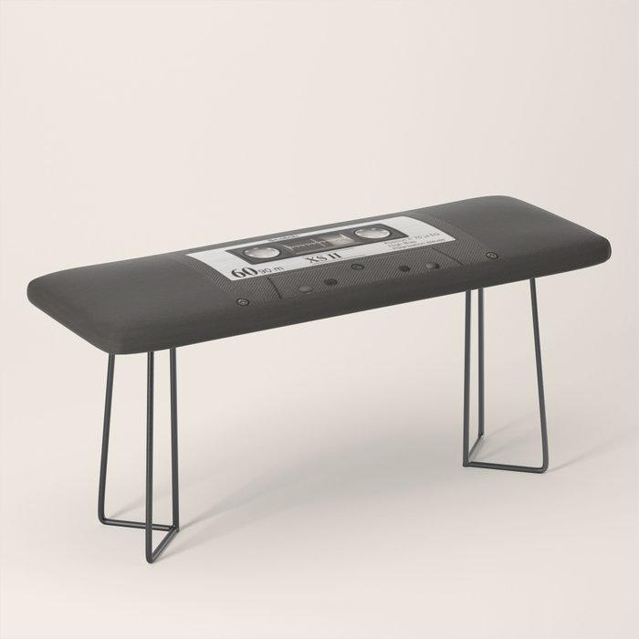 Cassette Tape Black And White #decor #society6 #buyart Bench Gallery Image 1