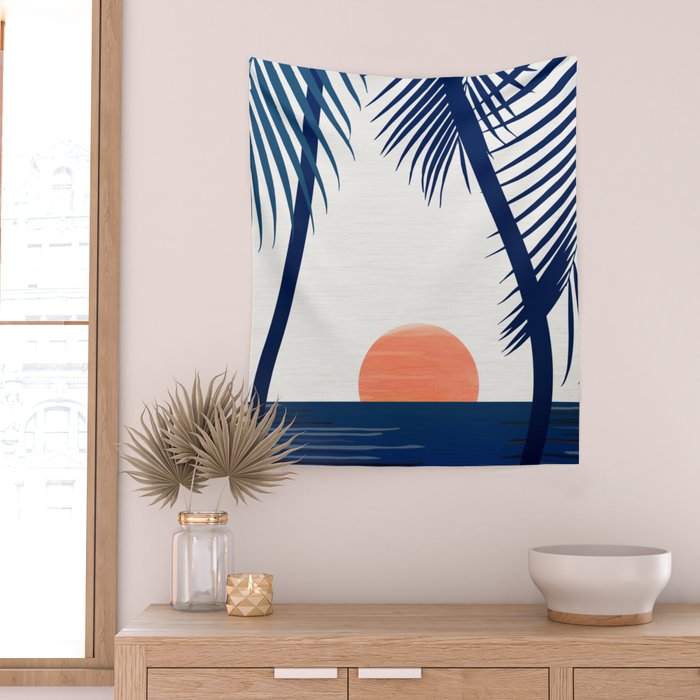 California Dreamin / Abstract Landscape Wall Tapestry Gallery Image 2