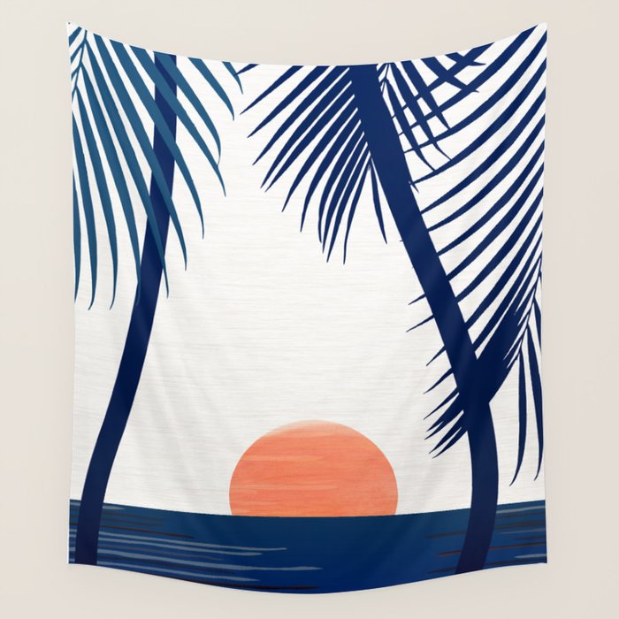 California Dreamin / Abstract Landscape Wall Tapestry Gallery Image 4