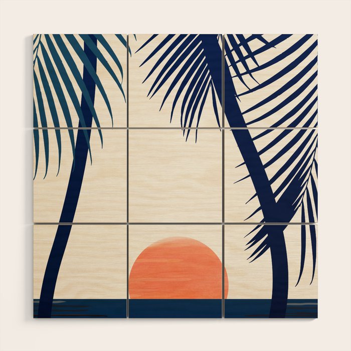 California Dreamin / Abstract Landscape Wood Wall Art Gallery Image 1