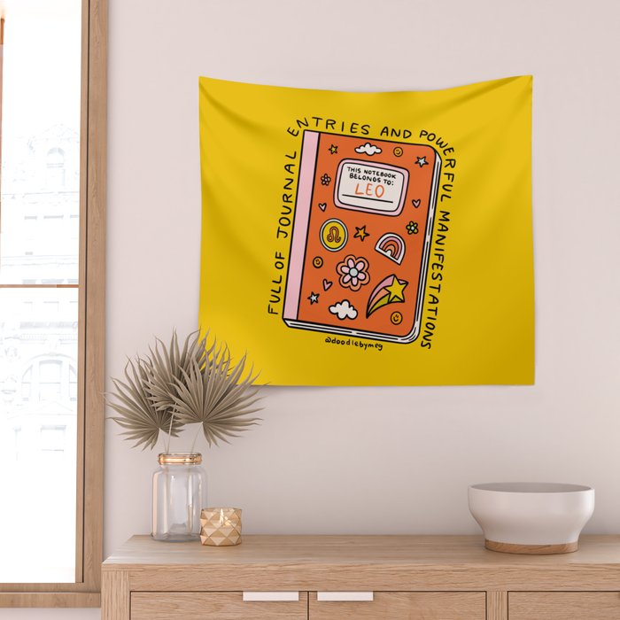 Leo Notebook Wall Tapestry Gallery Image 2