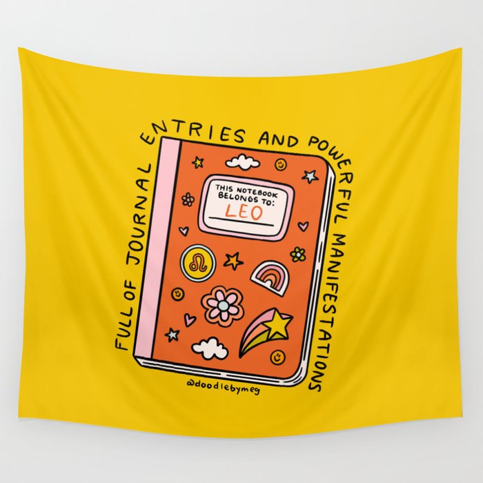 Leo Notebook Wall Tapestry Gallery Image 1