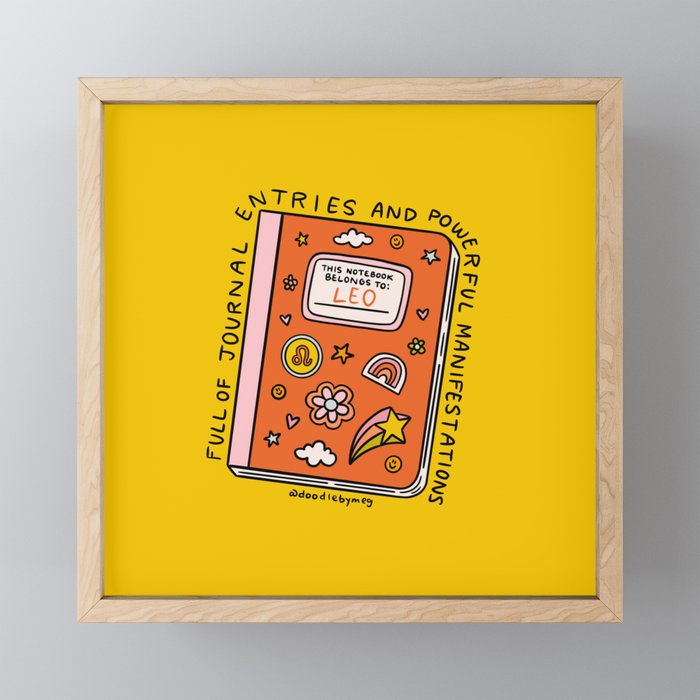 Leo Notebook Mini Art Print Gallery Image 1