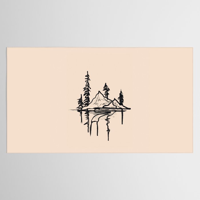 Abstract Landscape II Tablecloth Gallery Image 2