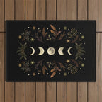 Moonlight Garden - Winter Brown Outdoor Rug Gallery Image 1