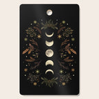 Moonlight Garden - Winter Brown Cutting Board Gallery Image 1