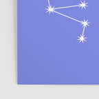 Sagittarius Zodiac Star Constellation Line Art Periwinkle Purple Poster Gallery Image 3