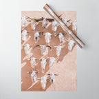 Cow Skulls Adobe - West Texas Photography Wrapping Paper Gallery Image 1