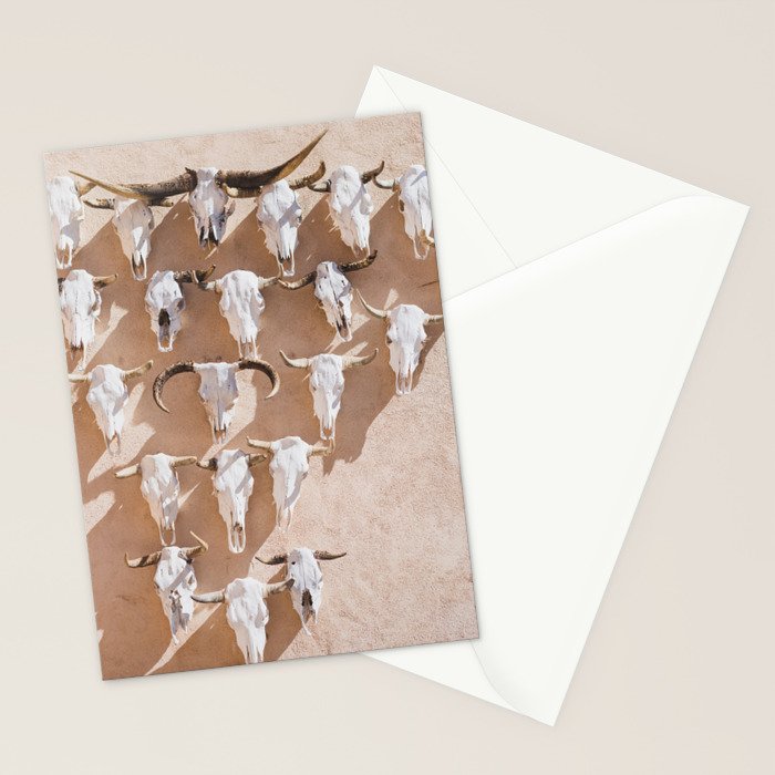 Cow Skulls Adobe - West Texas Photography Stationery Card Gallery Image 2