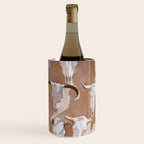 Cow Skulls Adobe - West Texas Photography Wine Chiller Gallery Image 1