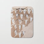 Cow Skulls Adobe - West Texas Photography Bath Mat Gallery Image 1