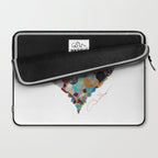 Love -  Sea Glass Heart A Unique Birthday & Fatherâs Day Gift Laptop Sleeve Gallery Image 2