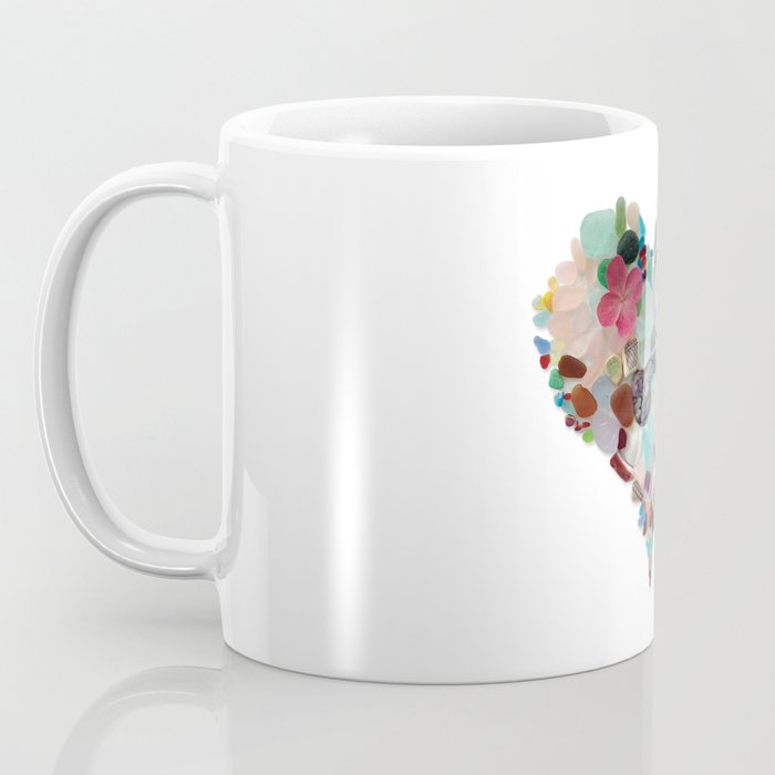 Love -  Sea Glass Heart A Unique Birthday & Fatherâs Day Gift Coffee Mug Gallery Image 3