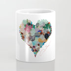 Love -  Sea Glass Heart A Unique Birthday & Fatherâs Day Gift Coffee Mug Gallery Image 4
