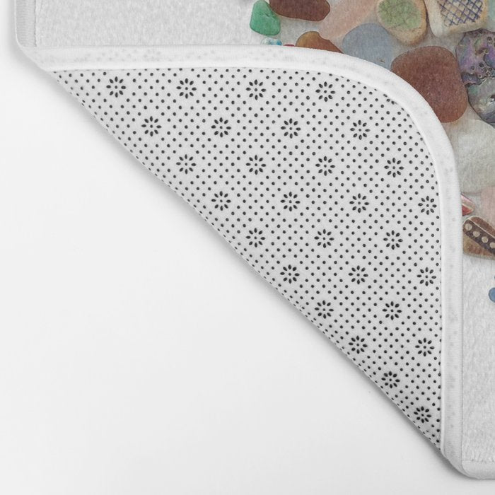 Love -  Sea Glass Heart A Unique Birthday & Fatherâs Day Gift Bath Mat Gallery Image 2