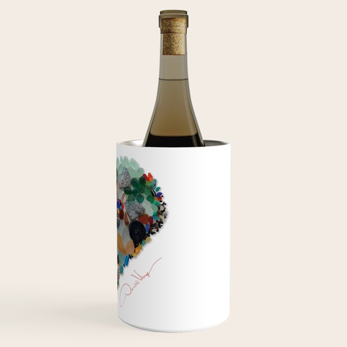 Love -  Sea Glass Heart A Unique Birthday & Fatherâs Day Gift Wine Chiller Gallery Image 3