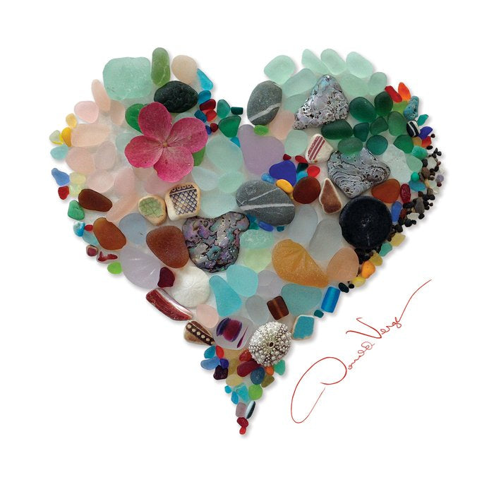 Love -  Sea Glass Heart A Unique Birthday & Fatherâs Day Gift Coffee Mug Gallery Image 2