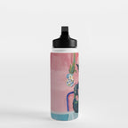 Dreamy Muse in Bloom  Water Bottle Gallery Image 3