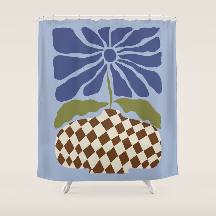 Big blooming flowerpot  Shower Curtain Gallery Image 1