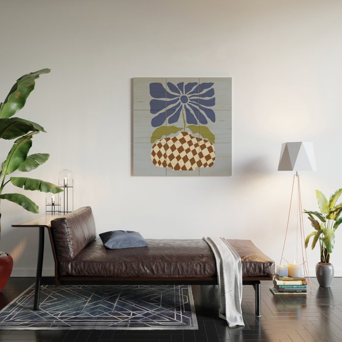 Big blooming flowerpot  Wood Wall Art Gallery Image 2