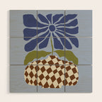 Big blooming flowerpot  Wood Wall Art Gallery Image 1