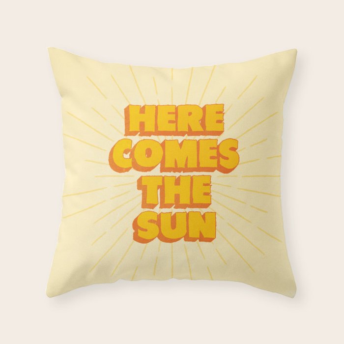 Here Comes The Sun | Sunburst Edition Throw Pillow Gallery Image 6