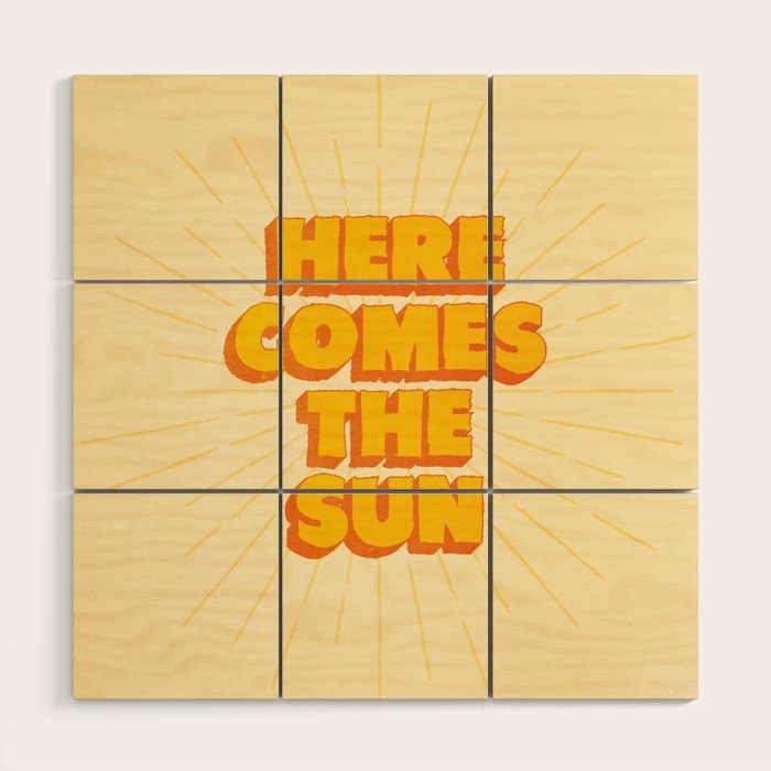 Here Comes The Sun | Sunburst Edition Wood Wall Art Gallery Image 1