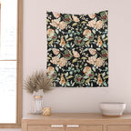 Lush colorful exotic garden C Wall Tapestry Gallery Image 2