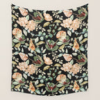 Lush colorful exotic garden C Wall Tapestry Gallery Image 4