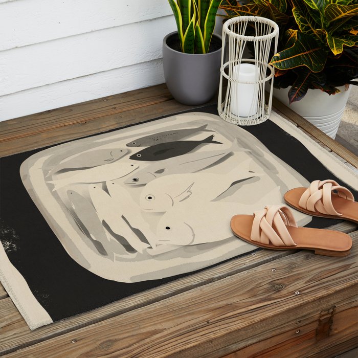Fish Outdoor Rug Gallery Image 2