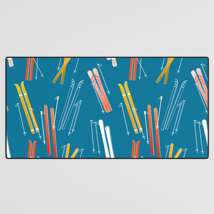 Colorful Ski Pattern Desk Mat Gallery Image 3