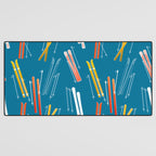 Colorful Ski Pattern Desk Mat Gallery Image 3