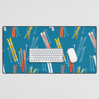 Colorful Ski Pattern Desk Mat Gallery Image 1