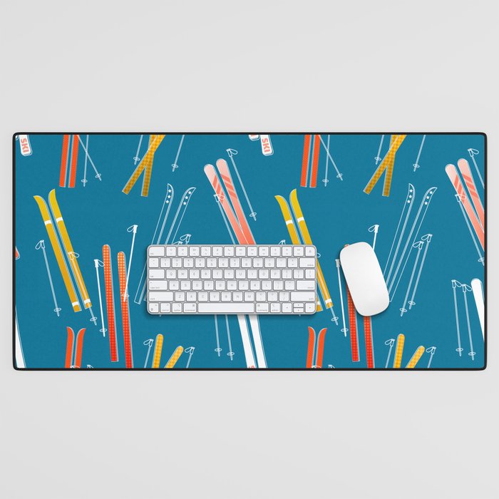 Colorful Ski Pattern Desk Mat Gallery Image 1