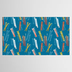 Colorful Ski Pattern Tablecloth Gallery Image 2