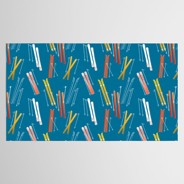 Colorful Ski Pattern Tablecloth Gallery Image 2
