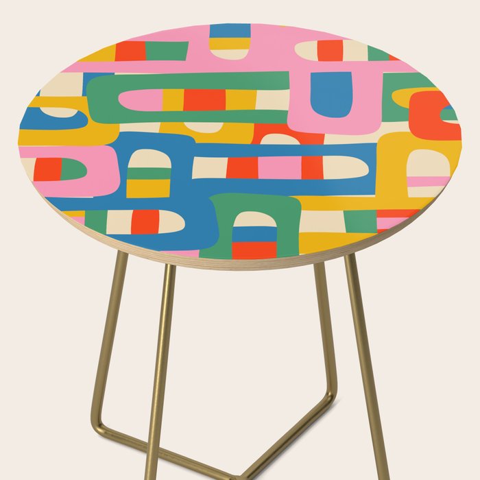 Bo Kaap Colorful Abstract Pattern Side Table Gallery Image 2