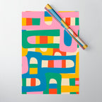 Bo Kaap Colorful Abstract Pattern Wrapping Paper Gallery Image 1