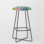 Bo Kaap Colorful Abstract Pattern Stool Gallery Image 1