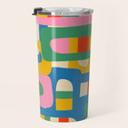 Bo Kaap Colorful Abstract Pattern Travel Mug Gallery Image 3