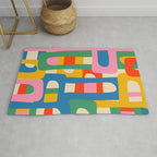 Bo Kaap Colorful Abstract Pattern Rug Gallery Image 1