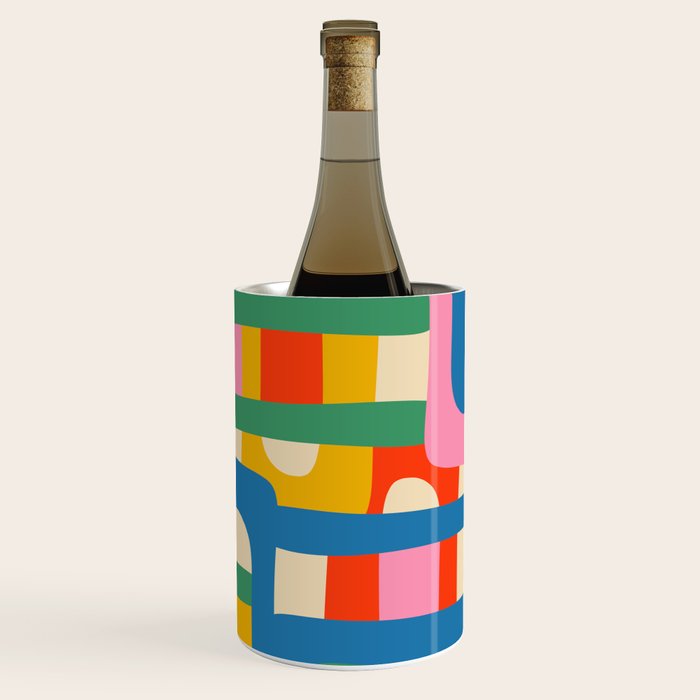 Bo Kaap Colorful Abstract Pattern Wine Chiller Gallery Image 1